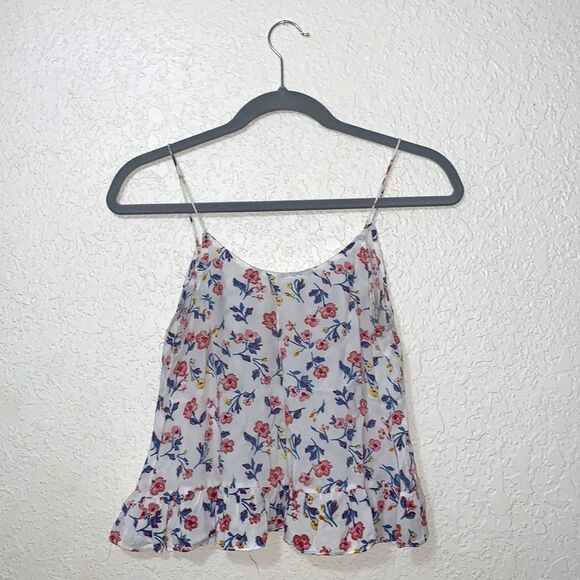 White floral print crop top - Picture 2 of 16